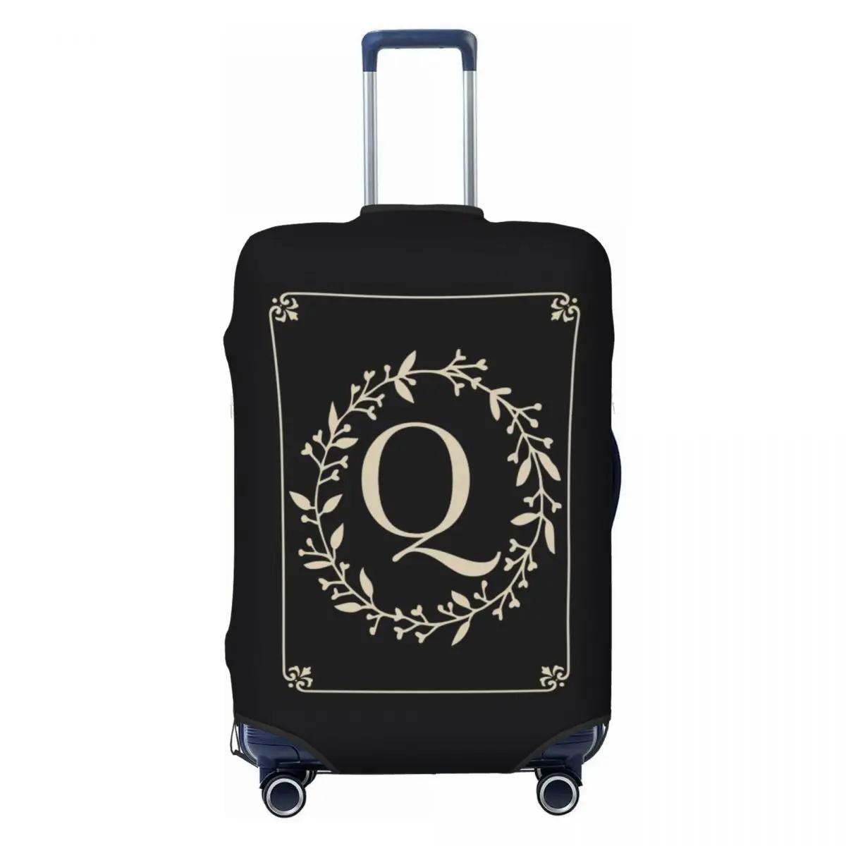 Classic Monogram Letter Q Print Luggage Protective Dust Covers Elastic Waterproof 18-32inch Suitcase Cover Travel Ac